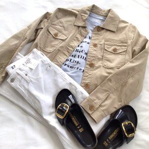 Like New!! Banana Republic Cotton Khaki Jacket Sz XS